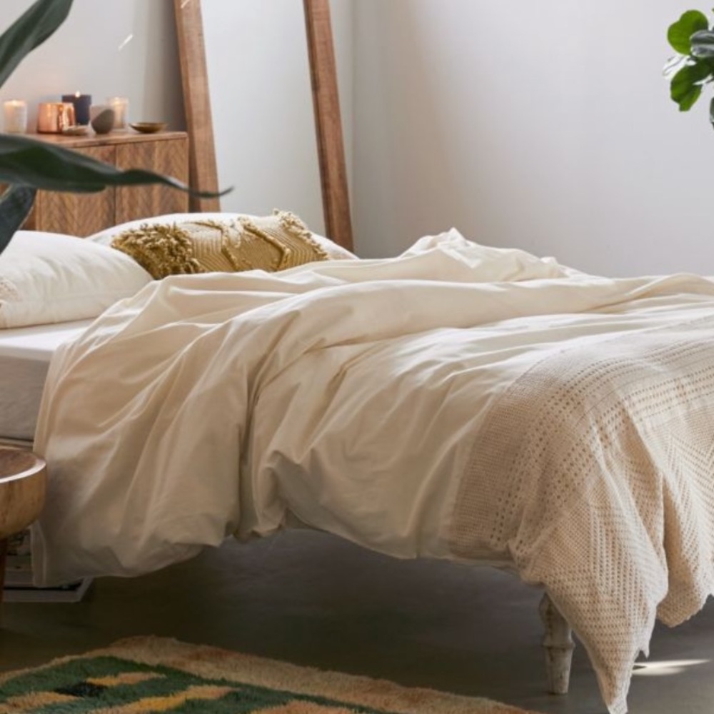 UO crochet duvet set